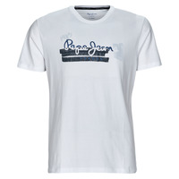 tekstylia Męskie T-shirty z krótkim rękawem Pepe jeans RAFA Biały