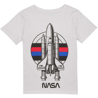 tekstylia Chłopiec T-shirty z krótkim rękawem Name it NKMNOBERT NASA SS TOP Biały