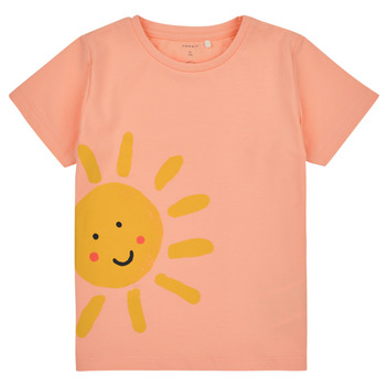 tekstylia Chłopiec T-shirty z krótkim rękawem Name it NMMFAMA SS TOP Pomarańczowy