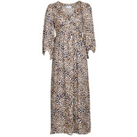 tekstylia Damskie Sukienki długie Betty London  Leopard