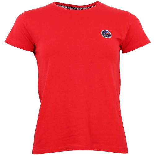 tekstylia Damskie T-shirty z krótkim rękawem Peak Mountain T-shirt manches courtes femme ACODA Czerwony