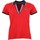 tekstylia Damskie Koszulki polo z krótkim rękawem Peak Mountain Polo manches courtes femme ASFALTE Czerwony
