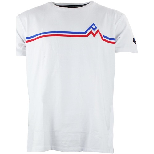 tekstylia Męskie T-shirty z krótkim rękawem Peak Mountain T-shirt manches courtes homme CASA Biały