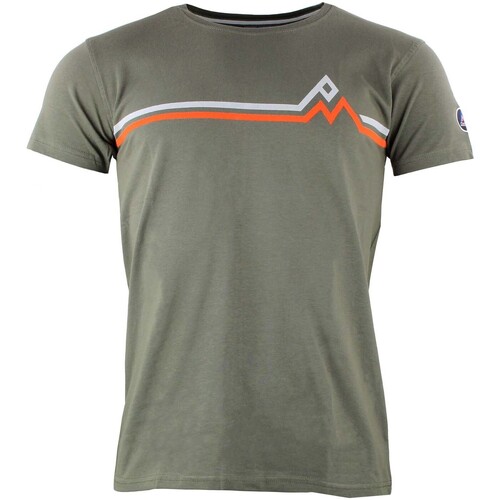 tekstylia Męskie T-shirty z krótkim rękawem Peak Mountain T-shirt manches courtes homme CASA Zielony