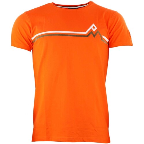 tekstylia Męskie T-shirty z krótkim rękawem Peak Mountain T-shirt manches courtes homme CASA Pomarańczowy