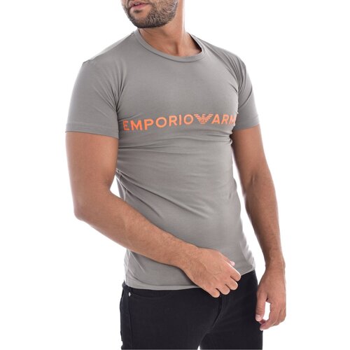tekstylia Męskie T-shirty z krótkim rękawem Emporio Armani 111035 2F516 Szary