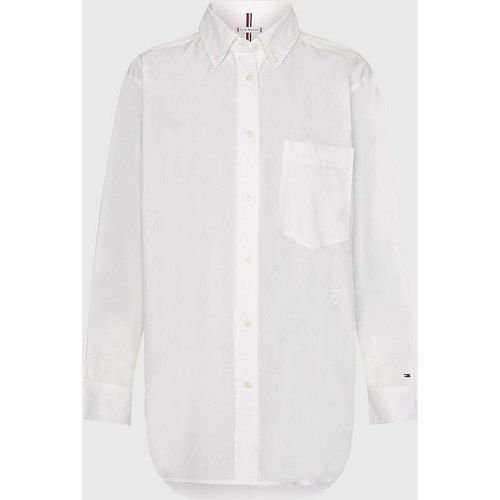tekstylia Damskie Koszule Tommy Hilfiger WW0WW34477 Biały