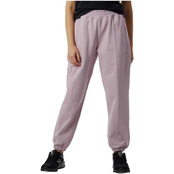 tekstylia Damskie Spodnie New Balance  Różowy