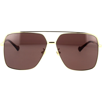 Zegarki & Biżuteria  Męskie okulary przeciwsłoneczne Gucci Occhiali da Sole  GG1099SA 003 Złoty