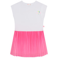 tekstylia Dziewczynka Sukienki krótkie Billieblush U12799-10P Biały / Różowy