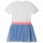 tekstylia Dziewczynka Sukienki krótkie Billieblush U12800-10P Biały / Niebieski
