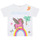 tekstylia Dziewczynka T-shirty z krótkim rękawem Billieblush U15B02-10P Biały / Różowy
