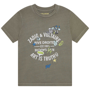 tekstylia Chłopiec T-shirty z krótkim rękawem Zadig & Voltaire X25353-65B-J Kaki