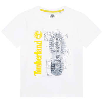 tekstylia Chłopiec T-shirty z krótkim rękawem Timberland T25T82 Biały
