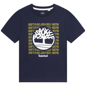 tekstylia Chłopiec T-shirty z krótkim rękawem Timberland T25T97 Marine