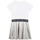 tekstylia Dziewczynka Sukienki krótkie MICHAEL Michael Kors R12161-M31-C Biały / Argenté