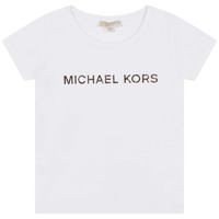 tekstylia Dziewczynka T-shirty z krótkim rękawem MICHAEL Michael Kors R15164-10P-C Biały