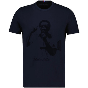 tekstylia Męskie T-shirty z krótkim rękawem Le Coq Sportif Heritage Tee Ss N°1 Niebieski