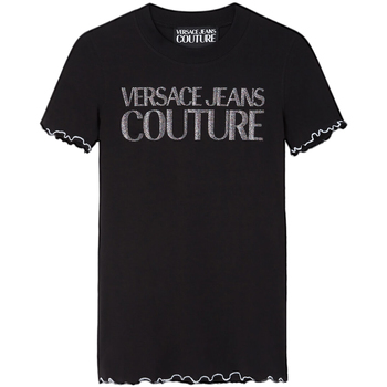 tekstylia Damskie T-shirty i Koszulki polo Versace  Czarny