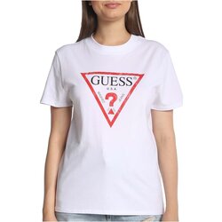 tekstylia Damskie T-shirty i Koszulki polo Guess W2BI69 K8FQ1 Biały