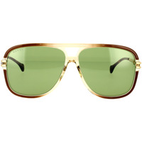 Zegarki & Biżuteria  Męskie okulary przeciwsłoneczne Gucci Occhiali da Sole  GG1105S 003 Złoty