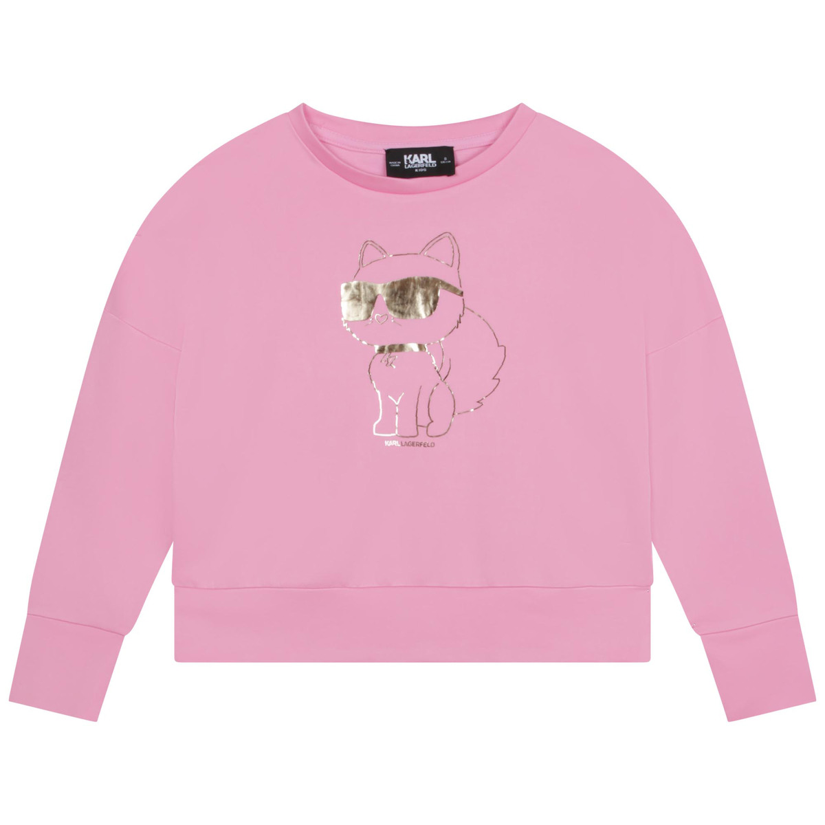 tekstylia Dziewczynka Bluzy Karl Lagerfeld Z15425-465-C Różowy