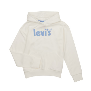 tekstylia Dziewczynka Bluzy Levi's LVG SQUARE POCKET HOODIE Biały
