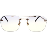 Zegarki & Biżuteria  okulary przeciwsłoneczne Yves Saint Laurent Occhiali da Sole Saint Laurent SL309 Rimless 004 Złoty