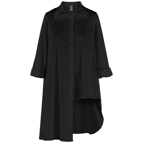 tekstylia Damskie Topy / Bluzki Wendy Trendy Shirt 220511 - Black Czarny