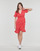 tekstylia Damskie Sukienki krótkie Only ONLOLIVIA S/S WRAP DRESS Czerwony