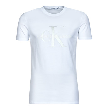 tekstylia Męskie T-shirty z krótkim rękawem Calvin Klein Jeans MONOLOGO TEE Niebieski