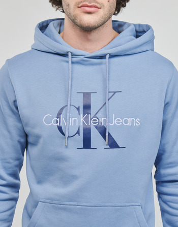 Calvin Klein Jeans MONOLOGO REGULAR HOODIE Niebieski