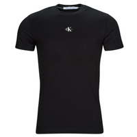 tekstylia Męskie T-shirty z krótkim rękawem Calvin Klein Jeans MICRO MONOLOGO TEE Czarny