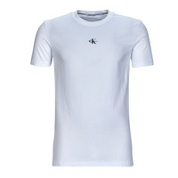 tekstylia Męskie T-shirty z krótkim rękawem Calvin Klein Jeans MICRO MONOLOGO TEE Biały