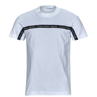 tekstylia Męskie T-shirty z krótkim rękawem Calvin Klein Jeans LOGO TAPE TEE Biały