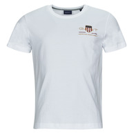 tekstylia Męskie T-shirty z krótkim rękawem Gant ARCHIVE SHIELD EMB Biały