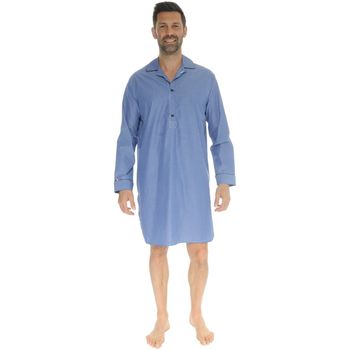 tekstylia Męskie Piżama / koszula nocna Le Pyjama Français VILLEREST Niebieski