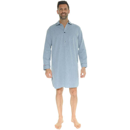 tekstylia Męskie Piżama / koszula nocna Le Pyjama Français CHARLIEU Niebieski