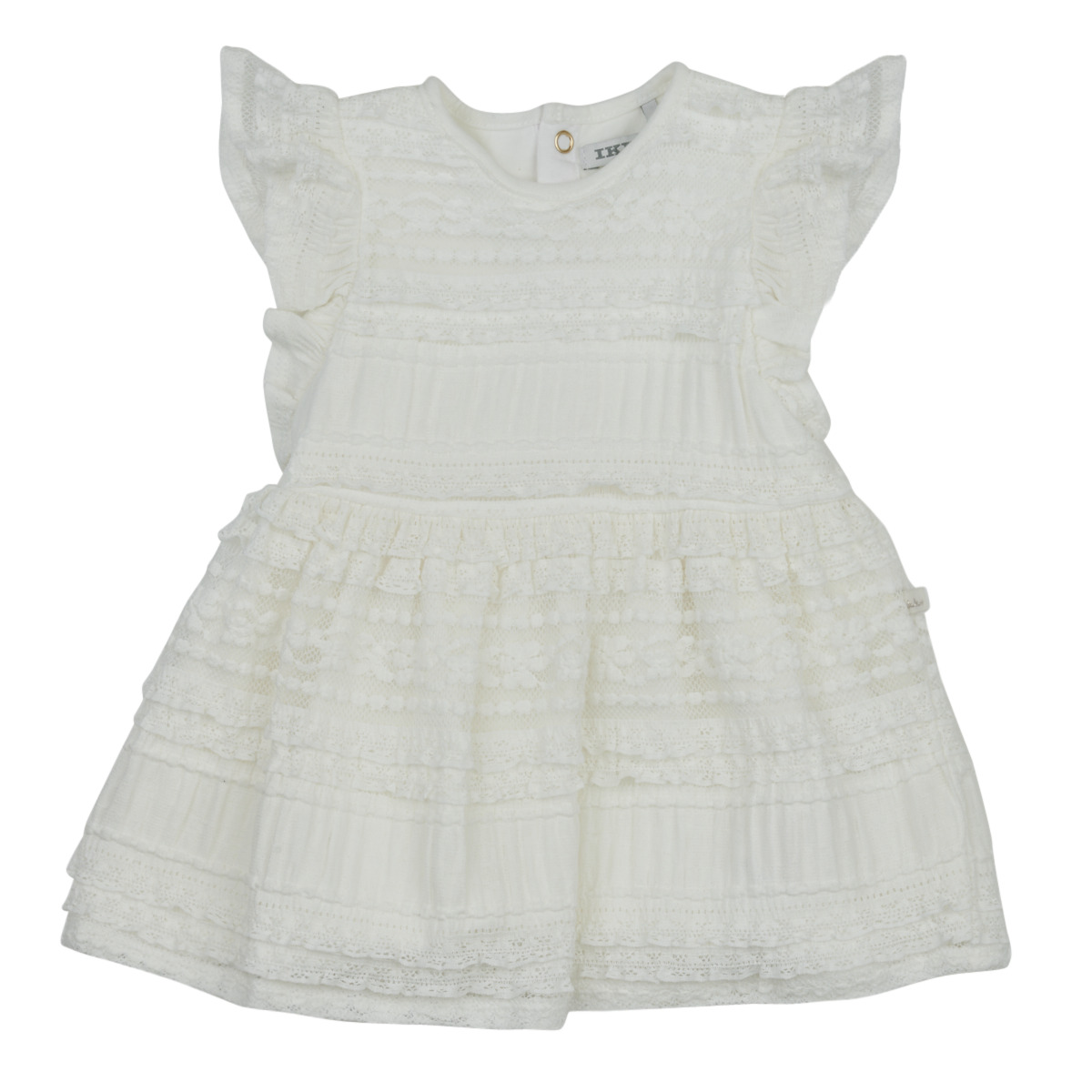 tekstylia Dziewczynka Sukienki krótkie Ikks XW30120 Biały