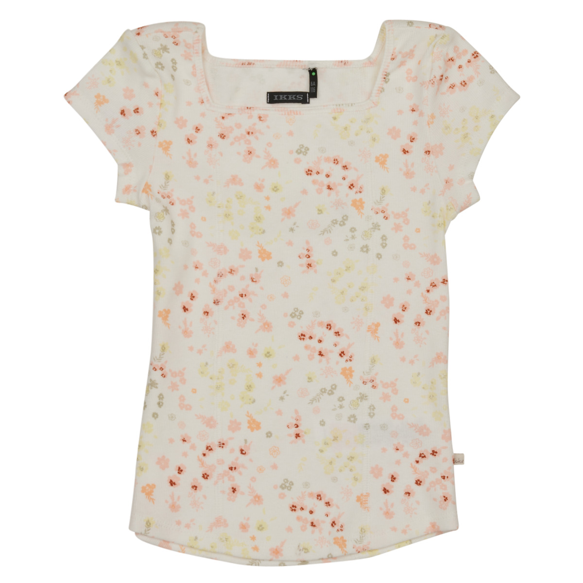tekstylia Dziewczynka T-shirty z krótkim rękawem Ikks XW10422 Biały / Różowy