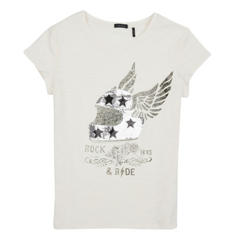 tekstylia Dziewczynka T-shirty z krótkim rękawem Ikks XW10132 Biały