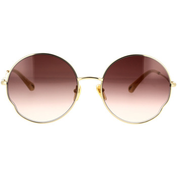 Zegarki & Biżuteria  Damskie okulary przeciwsłoneczne Chloe Occhiali da Sole Chloé CH0095S 005 Złoty