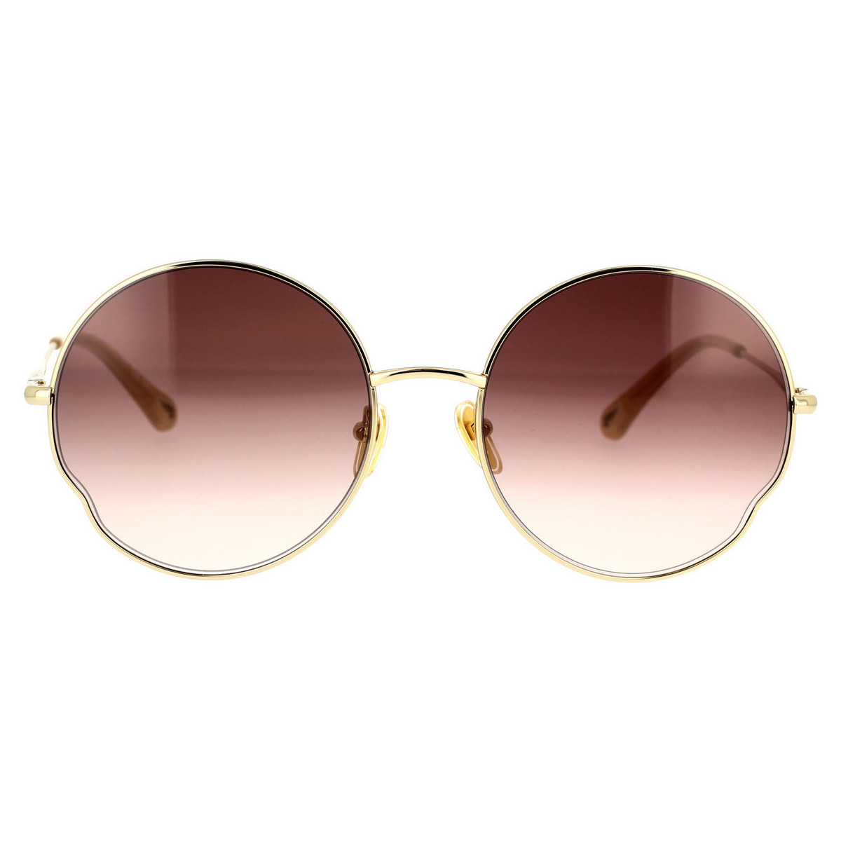 Zegarki & Biżuteria  Damskie okulary przeciwsłoneczne Chloe Occhiali da Sole Chloé CH0095S 005 Złoty