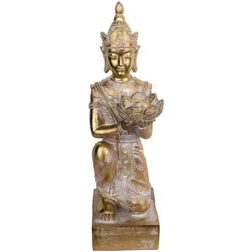 Dom Statuetki i figurki  Signes Grimalt Budda Z Kolanami Złoty