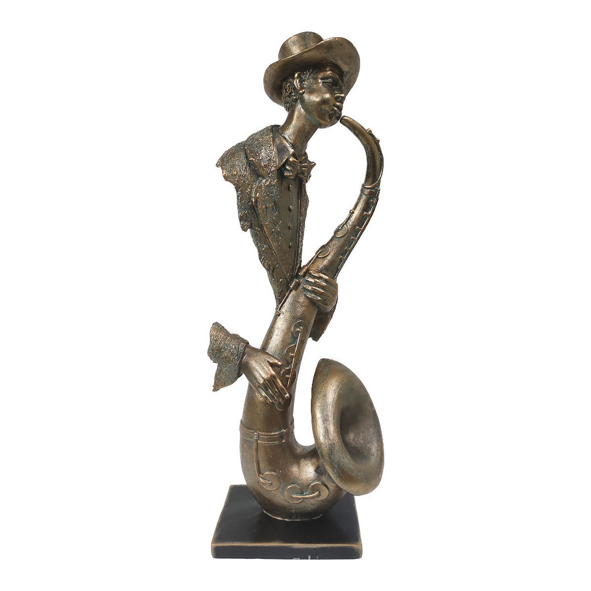 Dom Statuetki i figurki  Signes Grimalt Figura Muzyka Saksofonowego Złoty