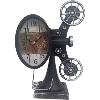 Dom Zegary Signes Grimalt Vintage Cinema Clock Czarny
