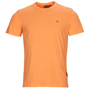 tekstylia Męskie T-shirty z krótkim rękawem Napapijri SALIS Pomarańczowy