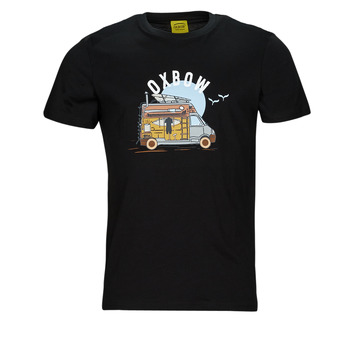 tekstylia Męskie T-shirty z krótkim rękawem Oxbow P1TITRUCK Czarny