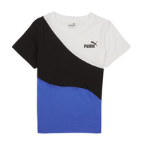 tekstylia Chłopiec T-shirty z krótkim rękawem Puma PUMA POWER Czarny / Niebieski