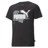 tekstylia Chłopiec T-shirty z krótkim rękawem Puma ESS STREET ART LOGO Czarny